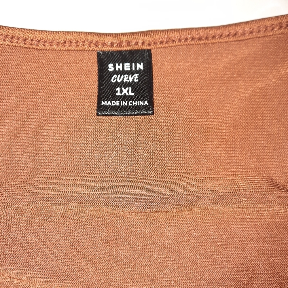 SHEIN Brown Ruched Mini Dress - Picture 9 of 10